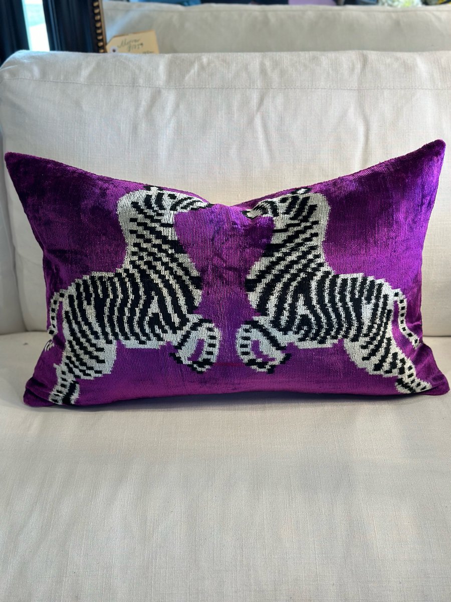 Image of Ikat Zebra Cushion 