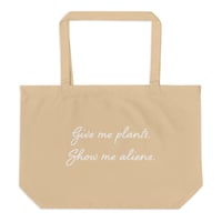 Image 1 of Plants & Aliens - Large organic tote bag