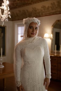 Image 2 of 1950s Trumpet Midi Dress