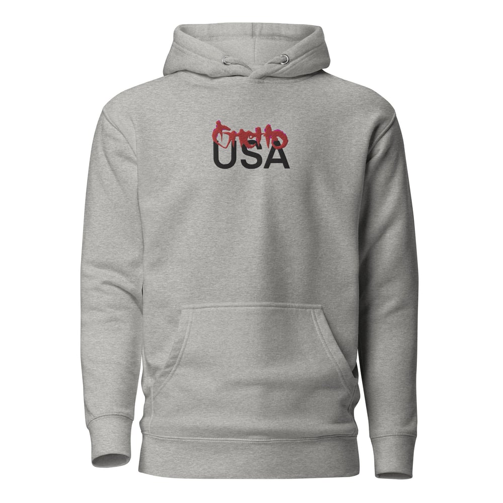 Image of GHETTO USA EMBROIDERED HOODIE