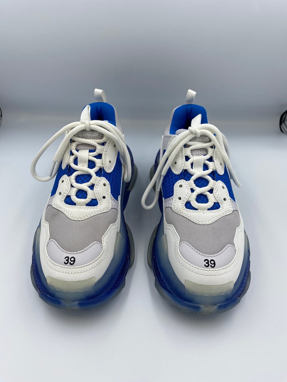 Image of Balenciaga - Triple S White/Blue 39EU