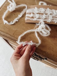 Image 5 of Butterfly tieback - white