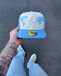 Image 1 of BBY BLUE EARTH PHILADELPHIA PHILLIES CUSTOM FITTED 