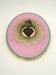 Image of Sacred Heart Oval Pink/Gold leaf 20cm