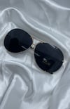 Black & gold kylie sunglasses 