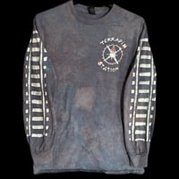 Image 1 of Medium Unisex terrapin Long Sleeve blue
