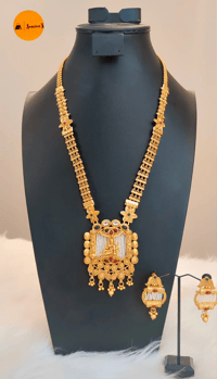Image 1 of Lord Ganesha Temple Jewelry Set