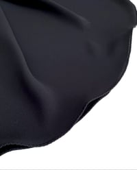 Image 1 of Black semi sheer wrap skirt