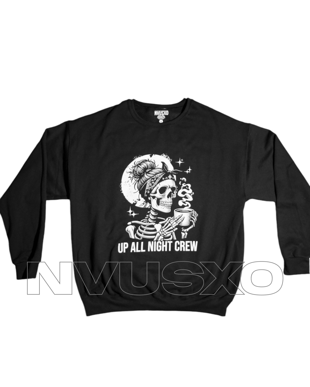 Image of UP ALL NIGHT CREW , CREWNECK SWEATSHIRT 