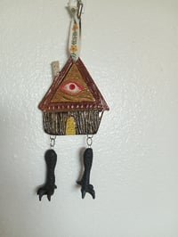 Image 1 of Baba Yaga Ornament brown color