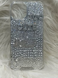 Bling iPhone case you  send in the words you will like on your case