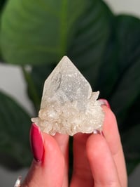 Image 3 of PERFECT SELF STANDING DIAMOND APOPHYLITE WITH STILBITE SKIRT -INDIA-