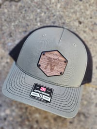 Image 1 of North Stars Wood Veneer Leather Patch Hat R112
