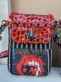 Image 5 of Punk rock leopard print cell phone sling bag (color)