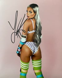 Image 1 of WWE Liv Morgan autographed 8x10 photo (roller blades)