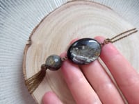 Image 2 of Sautoir pompon mica et bronze