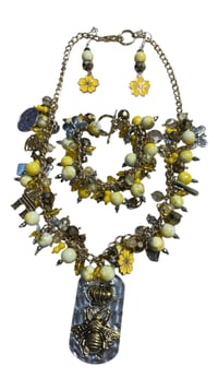 Image 1 of Queen Honey Bee Necklace Set