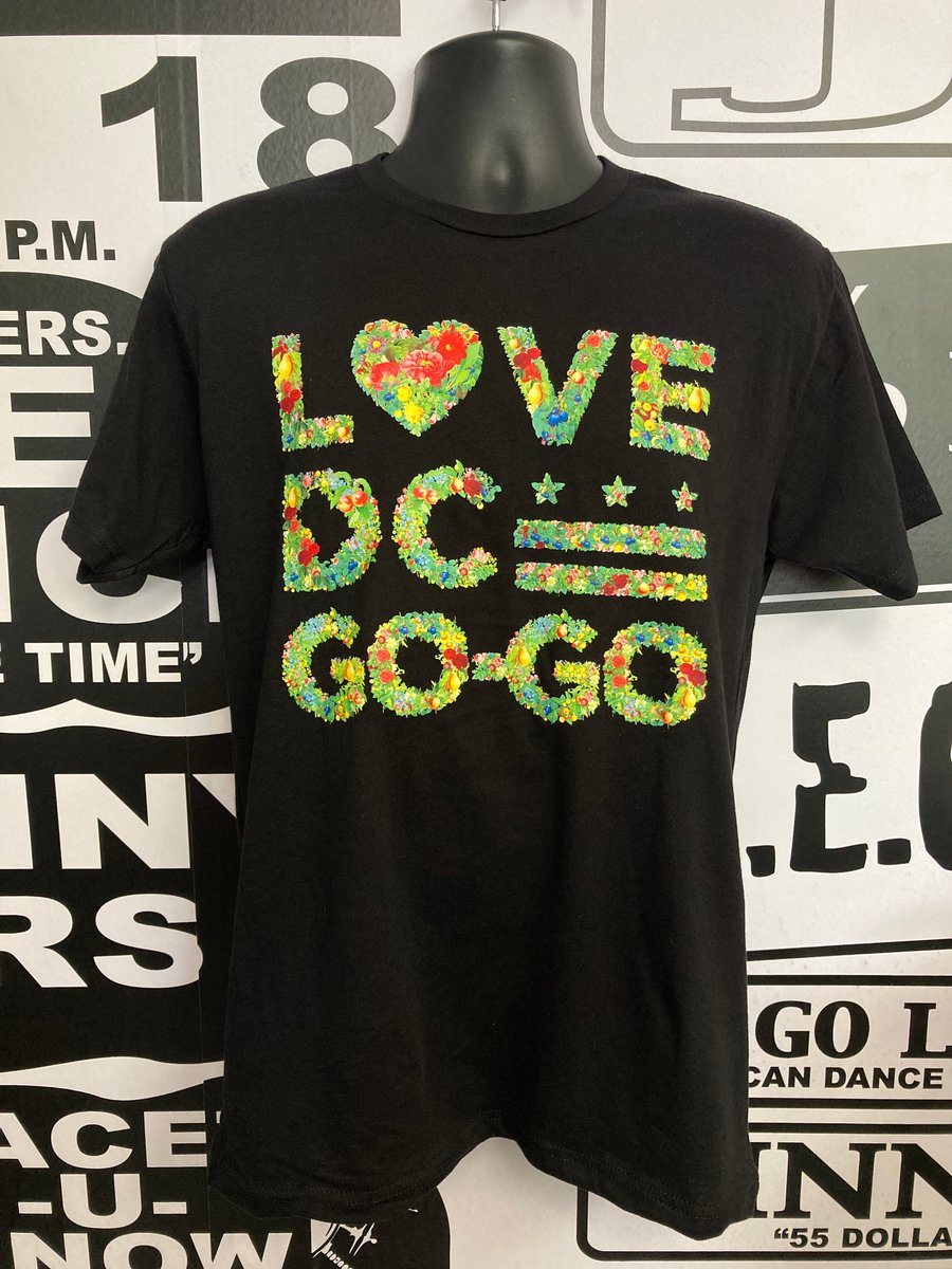 Image of LOVE DC GOGO SUMMER FLORALS Black Tshirt