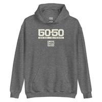 Image 1 of LOVE DC GOGO "GO-50" GOGO 50 YEARS (Anniversary Mark) Gray Unisex Hoodie
