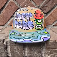 Image 2 of Hand Painted Hat 12 1/1 Flat Brim Hat