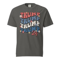Image 6 of Retro Trump 24 Flowers Unisex garment-dyed heavyweight t-shirt