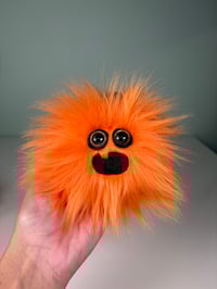 Image 1 of Weighted Mini Fluffy Jack-o’-Lanterns