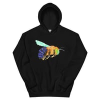 Image 1 of Unisex Hoodie “Blue Banded Bee”