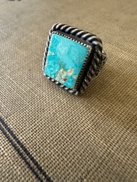 Image 1 of Boot Stitch Sierra Bella Turquoise Ring size 6