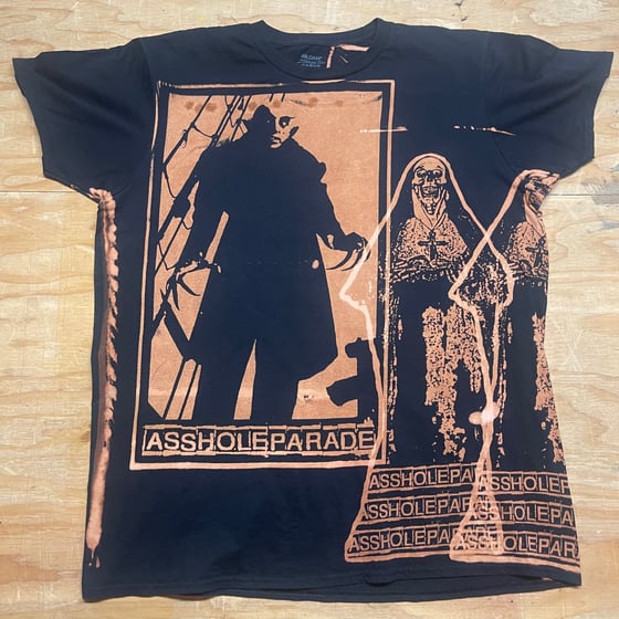 Image of ASSHOLEPARADE - ALL/OVR bleach print #6 (SIZE XL)