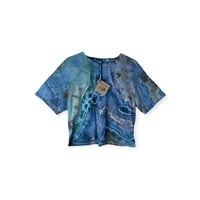 Image 1 of M Crop Tee in Cool Geode Ice Dye