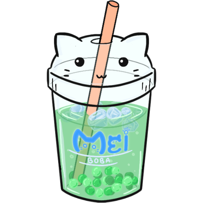 Image of Neko Boba Stickers
