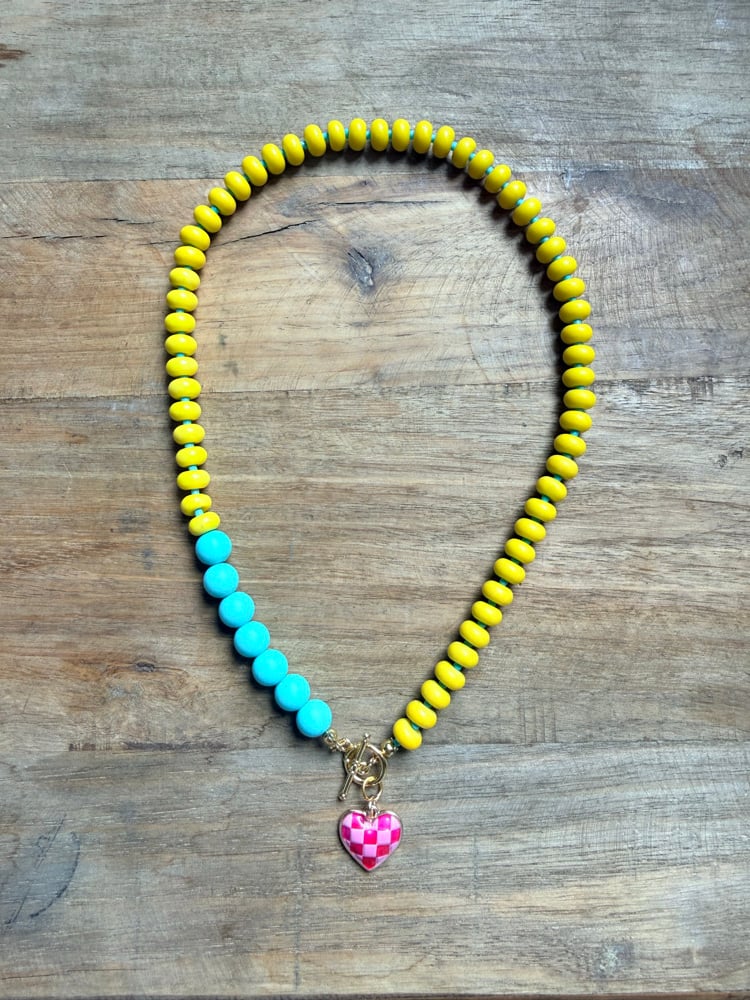 Image of Stone Beaded Necklace - Solids