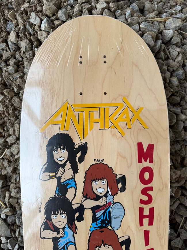 Anthrax mosh it up! Old school reissue Skateboard 