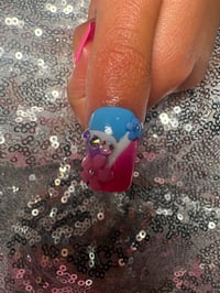 Image 10 of Short square Dream flower gel press on nails