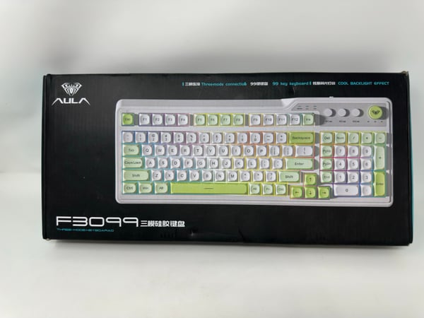Image of AULA F3099 Wireless Keyboard, Rechargeable Keyboard With RGB Light - Free Shipping