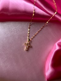 Image 1 of Pink Cross Stainless Steel Chain