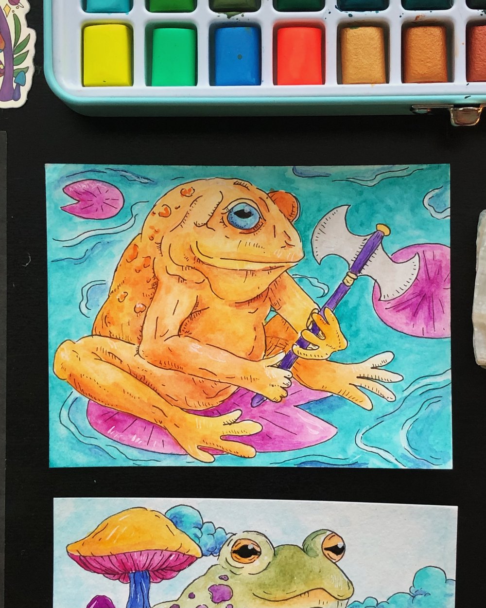 Image of Toads With Threatening Auras