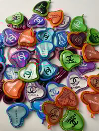 Designer Heart tray charms