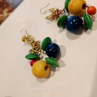 Image 4 of Miss Mixed Copper Wire Beaded Earrings 