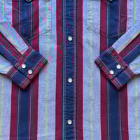 Image 5 of LEVIS RELAXED FIT WESTERN SHIRT MENS SIZE SMALL PEARL SNAP STRIPED BUTTON UP NEW