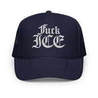 Image 3 of Fuck ICE trucker hat