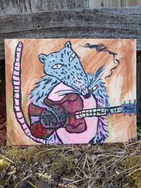 Image 1 of Possum Playing Resonator Guitar 