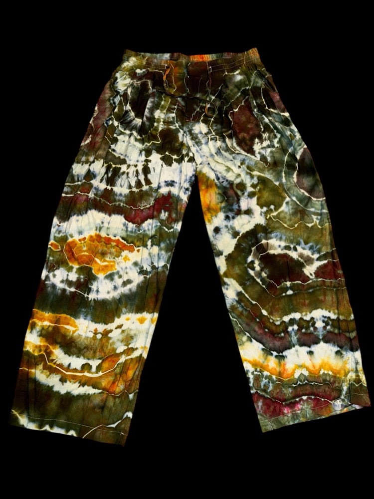 Image of (L) Earth Tone Geode Flow Pants 