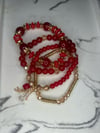 Red Bracelet Set