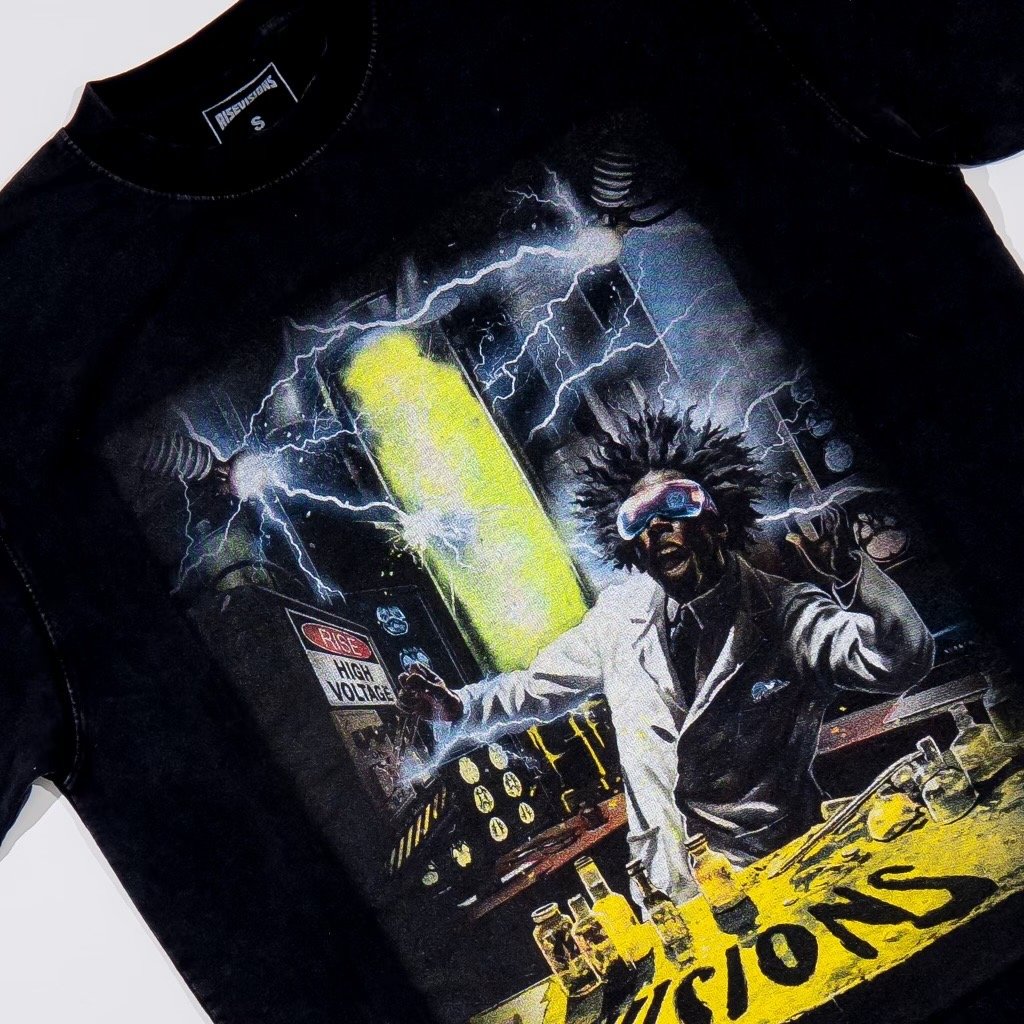 Image of MAD SCIENTIST TEE (BLACK)