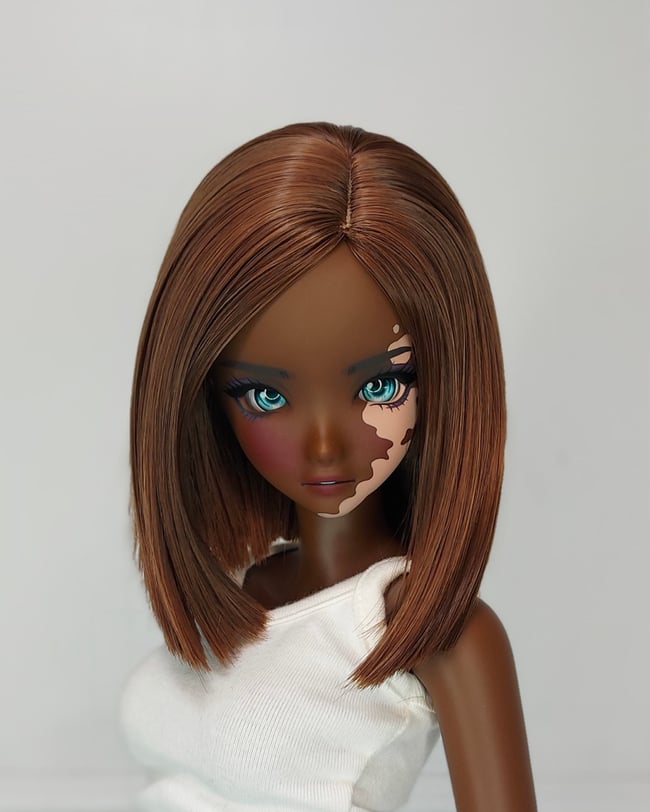 Dark Golden Brown Lob