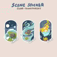 Image 1 of Earth, Wind & Fire | Scene Series ☆ | Clear Stickers