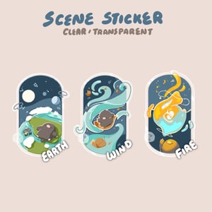 Image of Earth, Wind & Fire | Scene Series ☆ | Clear Stickers