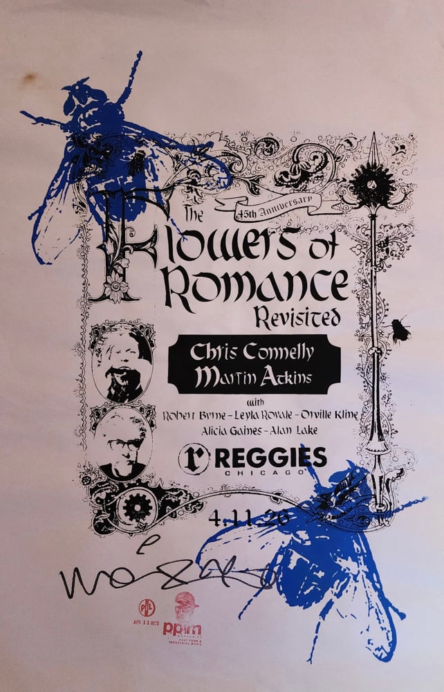 Image of Hand Screened + Signed Poster - Flowers of Romance Revisited 2026