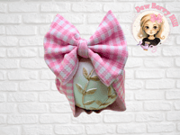 Pink Checkered Headwrap